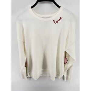 Kerri Rosenthal Patchwork Pullover Ivory White Size S